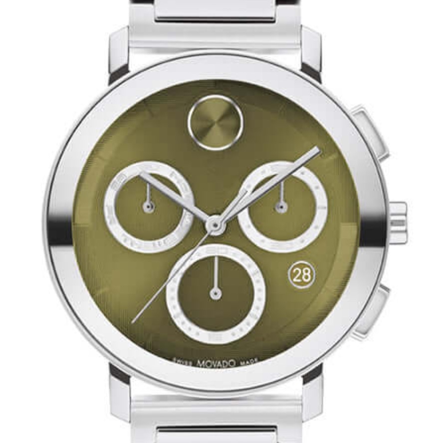 Movado Bold Evolution 20 Chronograph Green Dial Mens Watch